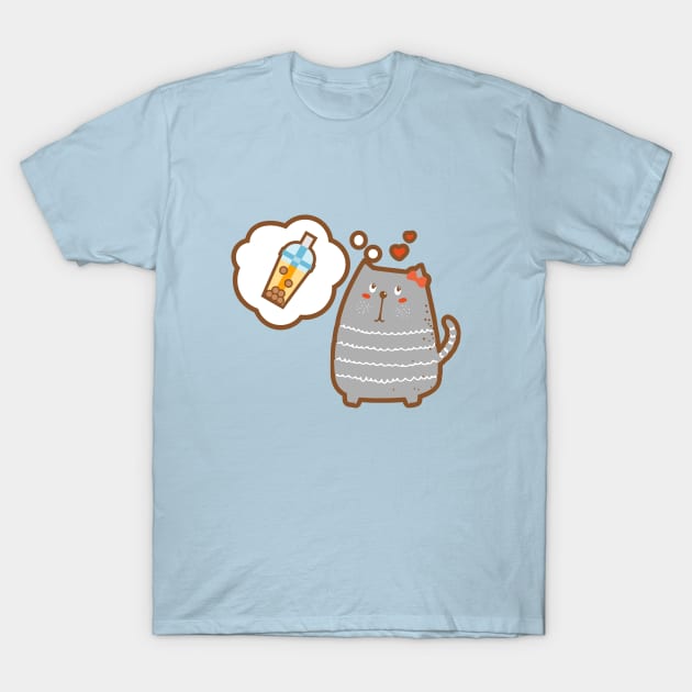 I dream of bubble tea T-Shirt by rojakdesigns